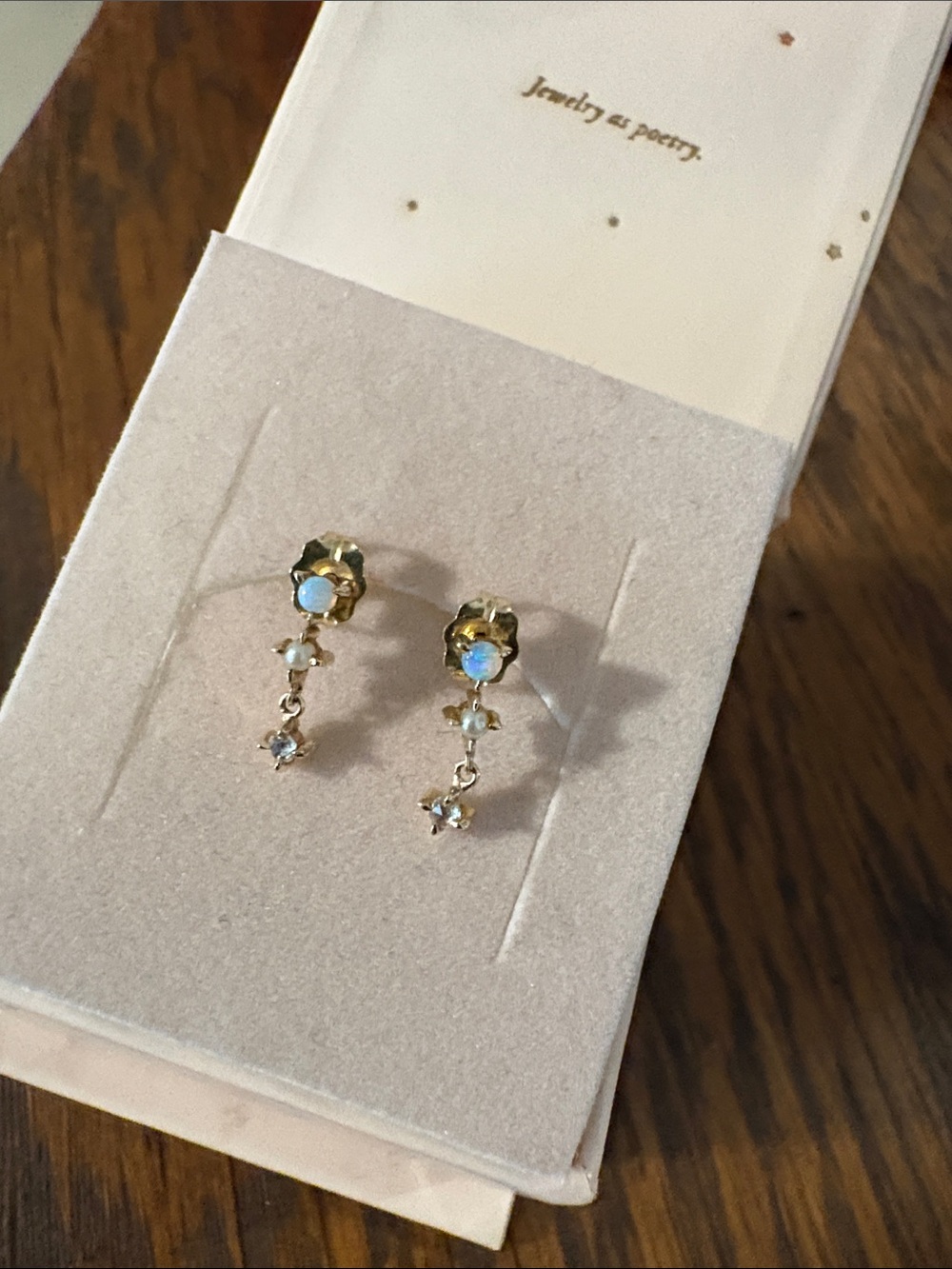 CATBIRD Petite Opal Spring Fairy Earrings - Picture 6 of 16